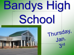 Bandys High School - Catawba County Schools