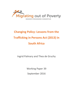 in South Africa - Migrating out of Poverty
