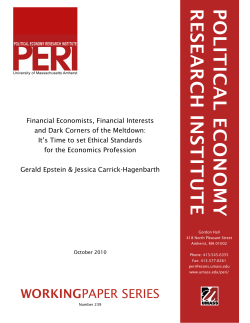 academic papers - Political Economy Research Institute