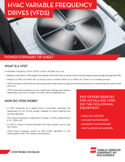 hvac variable frequency drives (vfds)