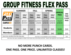 NO MORE PUNCH CARDS. ONE PASS. ONE PRICE. UNLIMITED