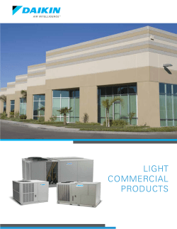 LIGHT COMMERCIAL PRODUCTS