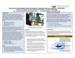 reducing sugar-sweetened beverage consumption in a hospital