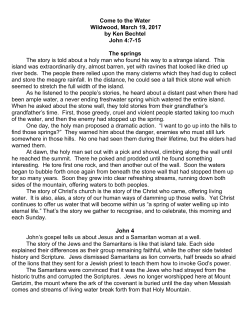 Come to the Water Wildwood, March 19, 2017 by Ken Bechtel John