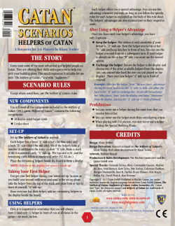 Helpers of Catan – Game Rules