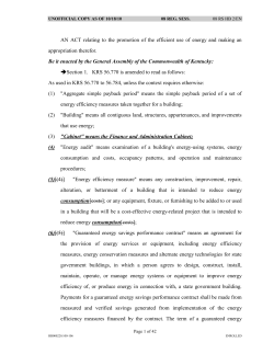 House Bill 2 Full Version - University of Louisville