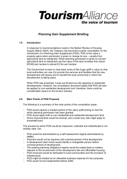 Planning Gain Supplement &ndash; an HMT Consultation