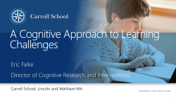 Eric Falke Director of Cognitive Research and