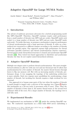 Adaptive OpenMP for Large NUMA Nodes