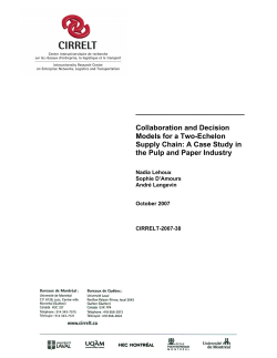 Collaboration and Decision Models for a Two