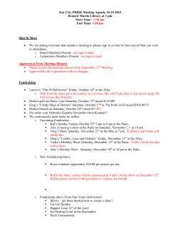 Star City Pride Meeting Agenda 9-15-13