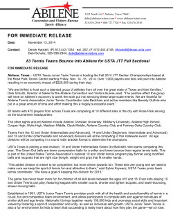 FOR IMMEDIATE RELEASE Date: November 13, 2014 Contact