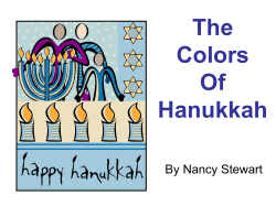 The Colors Of Hanukkah - Bulletin Boards for the Music Classroom