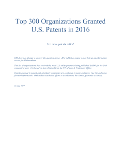 Top 300 Organizations Granted US Patents in 2016