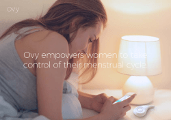 Ovy empowers women to take control of their menstrual cycle.