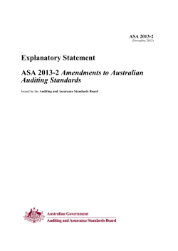 Explanatory Statement ASA 2013-2 Amendments to Australian