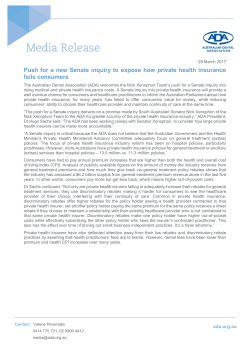 Push for a new Senate inquiry to expose how private health