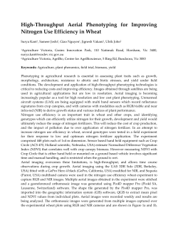 High-Throughput Aerial Phenotyping for Improving Nitrogen Use