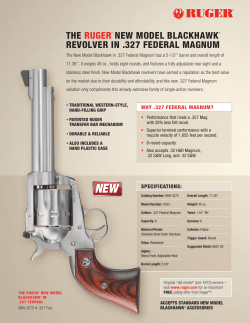 the ruger&reg; new model blackhawk&reg; revolver in