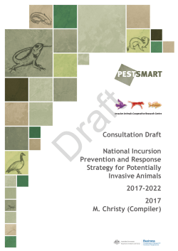 Draft National Incursion Prevention and Response Strategy for