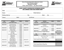Plant Sale Order Form_April17 - Avery County Cooperative Extension