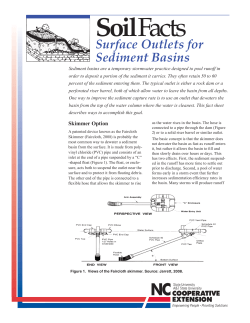 Surface Outlets for Sediment Basins | NC State Extension Publications