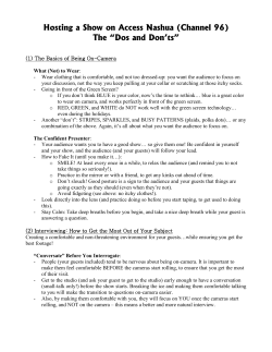 Hosting a Show on Access Nashua (Channel 96)