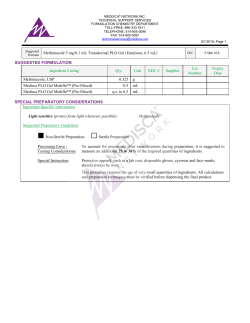 F 006 918 Methimazole 5 mg per 0.1mL Transdermal PLO Gel