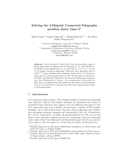 Solving the 2-Disjoint Connected Subgraphs problem faster than 2n