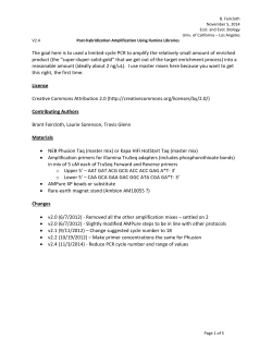 B. Faircloth November 5, 2014 Ecol. and Evol. Biology Univ. of