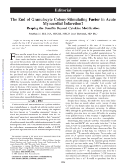 The End of Granulocyte Colony-Stimulating Factor in Acute