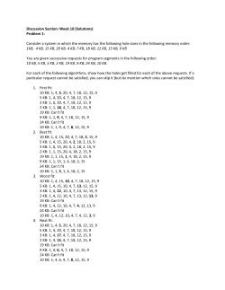Discussion Section: Week 10 (Solutions) Problem 1: Consider a