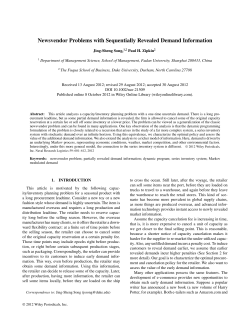 Newsvendor problems with sequentially revealed demand information