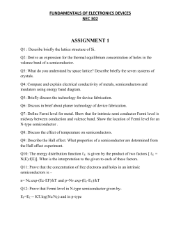 fundamentals of electronics devices nec 302 assignment 1