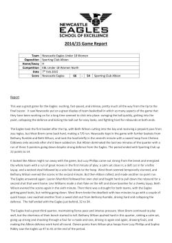 2014/15 Game Report Team Newcastle Eagles Under 18 Women