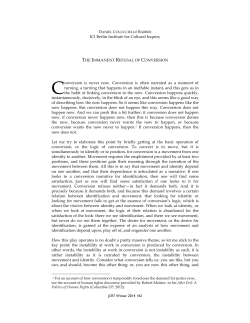 The Immanent Refusal of Conversion