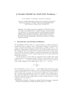 A Parallel GRASP for MAX-SAT Problems