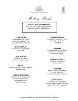 Meeting Break - The Union League of Philadelphia