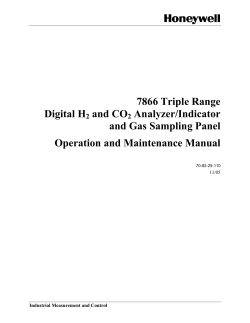 7866 Triple Range Digital H2 and CO2 Analyzer/Indicator and Gas