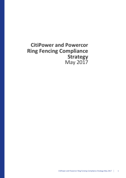 Ring Fencing Compliance Strategy May 2017