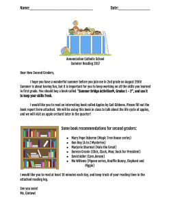 Name: Date:______ Some book recommendations for second graders