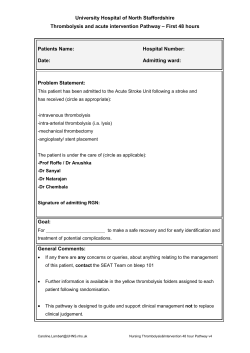 Patients Name: Hospital Number:
