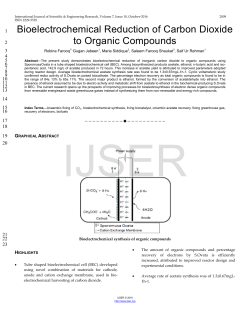 Bioelectrochemical Reduction of Carbon Dioxide to Organic