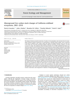 Aboveground live carbon stock changes of