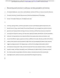 Discovering event structure in continuous narrative perception and