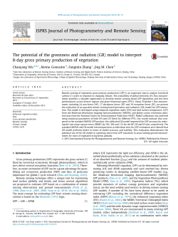 The potential of the greenness and radiation (GR) model to interpret