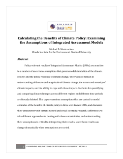 Calculating the Benefits of Climate Policy: Examining the