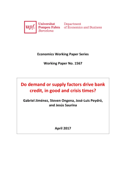 Do demand or supply factors drive bank credit, in good and