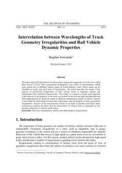 Interrelation between wavelengths of track geometry irregularities