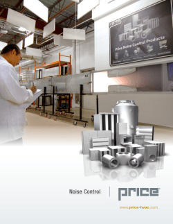 Price Noise Control Brochure